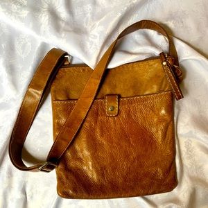 Roots Vintage Leather Crossbody Bag